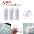 3/6pcs Empty Rollerball Bottle Perfume Essential Oil Plastic Roll On Ball Bottle