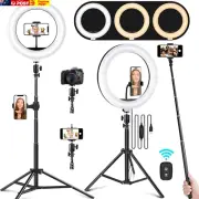 10.2" Ring Light Kit - Adjustable Tripod Stand, Dimmable Leds for Makeup, Photog