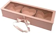 Perfk Mom Gift Flower Fillable Box 56x20x10.4cm Empty for Floral Arrangement Accessory Versatile Mother's Day Decoration with Lid, Pink