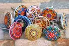 20 X Mix Vintage Look Flower Ceramic Knobs Door Handle Cabinet Drawer Cupboard P