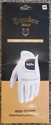 Handee Golf Cabretta Leather Glove Left Hand Medium - White