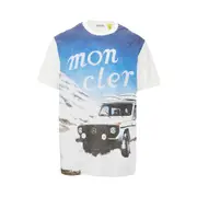 [MONCLER X MERCEDES-BENZ BY NIGO] MONCLER X MERCEDES-BENZ BY NIGO Genius x MB by Nigo printed T-shirt Man M M White