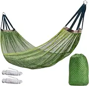 Camping Hammock - Travel Hammocks | Netting Hanging Tree Swing for Outside, Portable Tree Swing with Strong Load Capacity for Outdoor Backyard Garden Balcony Hiking Meditation Travel