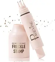 Faux Freckle Stamp,Liquid Freckle Pen, Fake Freckles Stamp Air Cushion, Long Lasting Waterproof Quick Dry Lifelike Magic Freckles Stamp (01 light)
