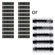 20x Color Changing Temperature Tagsfor Metal Milk Jugs Brewing Thermometer Strip