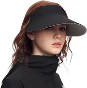 [OHGOLF] Women Wide Brim Sun Visor Summer UV Protection Foldable Sun Hat UPF50+ Beach Cap SNH5M133T