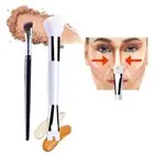 2Pcs 2-in-1 Nose Contour Brush Set Double Head Eyeshadow Powder Brush Student