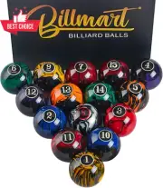 Billiard Balls Set 2 1/4 Inch Premium Pool Table Accessories Regulation 16 Balls