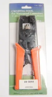 Crimping Tool For Waterproof Connectors / F RCA BNC RG-59 / 22-3251 -- CBL2