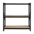 NSW NEW Stratco Heavy Duty 3 Shelf Black Unit