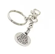 When I Am Weak Then I Am Strong Charm Keychain, 2 Cor 12 20, Faith Gift