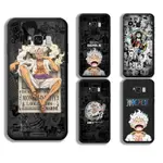 SAMSUNG 適用於三星 GALAXY S6 S7 EDGE S8 S9 PLUS LUFFY 一件式手機矽膠手機軟殼