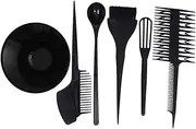 Baluue Professional Hair Dyeing Bowl Set Applicator Brush Mixing Brush for Black Hair Dyeing