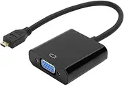 03 High-Definition Support HDCP Micro HDMI to VGA Video Converter, Micro HDMI to VGA Video Adapter, for Raspberry Pi 4 Exclusive Vga Converter Raspberry Pi 4B(Micro HDMI to VGA)