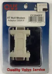 AT Null Modem 9-Pin Female/Female Gender Changer Adapter DB9F/F. Pl1