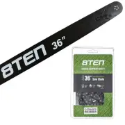 8TEN 36" Chainsaw Guide Bar & Chain .050 3/8 114DL for Stihl 064 046 038 041 056