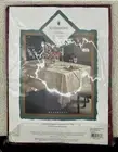 Waterford Crystal Tablecloth 70” Round BAINBRIDGE RUBY Red Jacquard Christmas