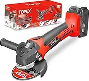 TOPEX 20V Cordless Angle Grinder w/Battery Charger