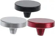 ETHZZLE 3pcs Concave Surface Shutter Release Button for Camera Aluminum Alloy Replacement Part