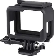 QIMEI-SHOP Frame Mount Compatible with GoPro Hero 7/6/5/(2018) Black Action Camera Top Open Protective Housing Case with Quick Release Bracket