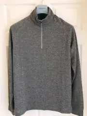 NWT~DUNNING GOLF 1/4 ZIP PULLOVER~MEDIUM ~GREY HEATHER~ PGA TOUR CALIBER ~$99