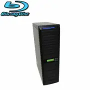 10 Burner Blu-ray BD CD DVD Disc Daisy Chain Duplicator SATA Copier Tower + HDD