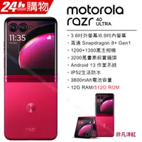 在飛比找PChome24h購物優惠-Moto razr 40 ultra (12G/512G) 