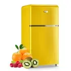 WANAI Compact Mini Refrigerator 3.2 Cu Ft Small Refrigerator with Freezer Retro
