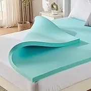 MEISHANG Queen Size 3" Mattress Topper, Cooling Gel Memory Foam for Pain Relief, Pressure Relief, Sleep Comfort & Breathable, Back Support Bed Topper