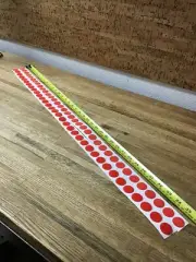 NEW 72 (36 sets) Hook and Loop Coins Self adhesive Dots Orange 7/8" (0.87")