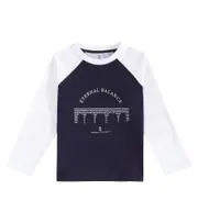 [Brunello Cucinelli Kids] Brunello Cucinelli Kids Cotton jersey T-shirt Y 12 blue