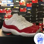 NIKE AIR JORDAN 11 RETRO LOW 白紅 528896-102