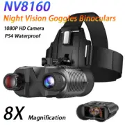 NV8160 850nm 8X Night Vision Goggles IR Binoculars 1080P HD Camera for Hunting