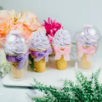 在飛比找蝦皮購物優惠-Chichi's 婚禮小物 純手工 嫩紫 冰淇淋 棉花糖 婚