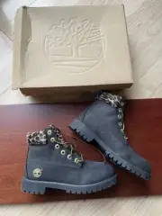 Vintage Y2K Timberland 6” 27950 Leopard Cheetah Print Boots Youth 4.5 / NEW
