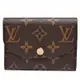 LV M62361 經典ROSALIE Monogram花紋信封式零錢包(金釦-芭蕾粉色)