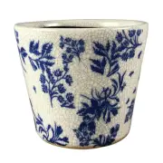 Tuscan Path 14cm Blue Qin Cone Pot