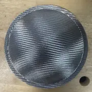 6.5” Solid Silver Carbon Fiber Composite Dust Cap Subwoofer Speaker Cone Sub