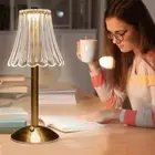 Acrylic LED Table Lamp Touch Sensor Desktop Night Light Crystal Table Lamp