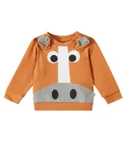 [Stella McCartney Kids] Stella McCartney Kids Baby printed cotton fleece sweatshirt M 24 brown