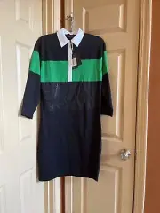 NWT Cynthia Rowley Rugby Cotton Knit Dress Size XS $425