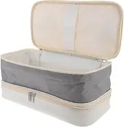 VICASKY Hair Tool Travel Case Portable Hair Dryer Organizer Bag with Double Design Stylish and Moisture Storage for Travel