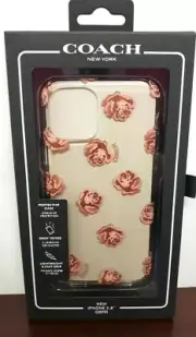 Coach Protective Case For Apple iPhone 11 Pro (5.8") Rose Gold Flowers