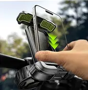 LISEN Bike Phone Holder Mount for Bike Motorbike Mobile Phone Holder Bicycle Motorcycle Pram Handlebar Clamp Phone Holder Mount for Road Bike MTB Scooter with 360 Rotation for 4.7-7" All Smartphones