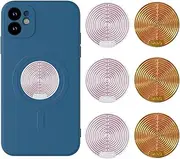 IKOPFLN Pack of 6 Radiation Protection Mobile Phone Stickers, Radiation Protection, Radiation EMF Blocker Sticker for Phone, Laptop, Tablet, Computer and All Electronic Devices