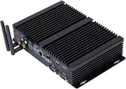 Fanless Industrial PC, Mini Computer, Intel Core I3 4005U 4010U 4030U, Windows 11 or Linux Ubuntu, HUNSN IM03, VGA, HDMI, LAN, 2 x COM RS232, 2 x USB2.0, 4 x USB3.0, 16G RAM, 128G SSD, 1TB HDD
