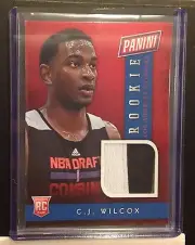 C J WILCOX #BK3 CLIPPERS RC - 2013/14 2014 National Panini Rookie Jersey Shirt