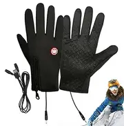[Generic] USB Hand Warmer - Heating Gloves Winter Gloves Waterproof Mittens,Heated Mittens Warm Gloves, Touchscreen Portable Hand Warmer for Women and Men