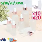 5/10/30ML Glass Liquid Dropper Reagent Eye Pipette Essential Oils Bottle Roller