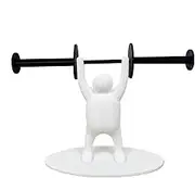 Paper Towel Holder, Toilet Paper Stand, Creative Tissue Roll Rack, Unique Bathroom and Bedroom Organizer, 3D Printed Weightlifting Figure for Gym Lovers, 9.45 x 6.3 x 3.54 inches
